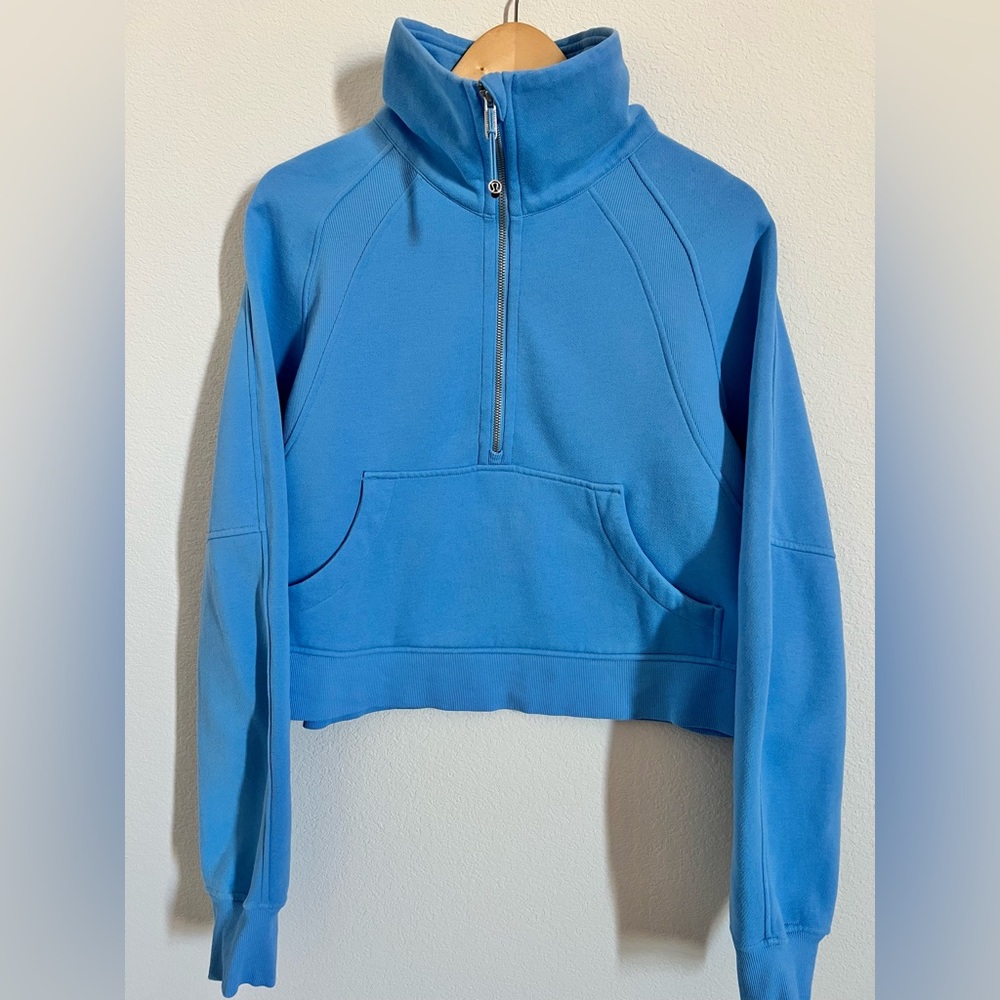 Lululemon Scuba Funnel-Neck Half Zip Crop Sweater